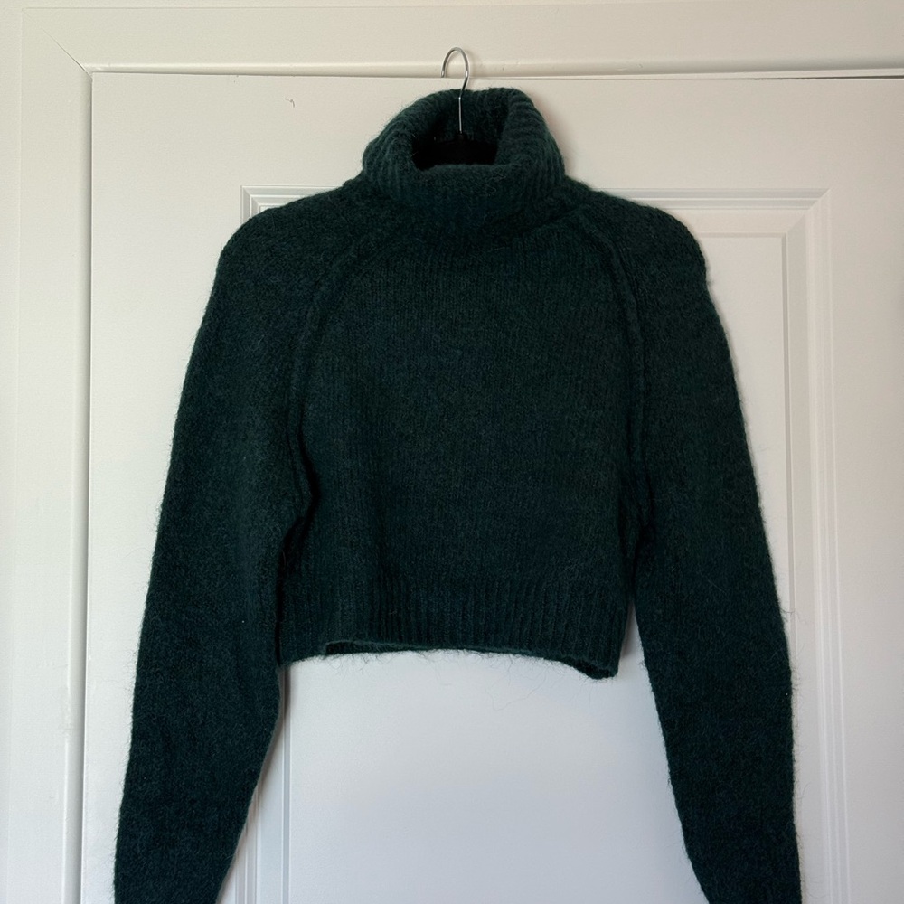 Zara Deep Teal Turtleneck Sweater